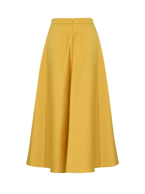 Gonna in duchesse con logo gioiello Sun Elisabetta Franchi | GO15661E2EV4